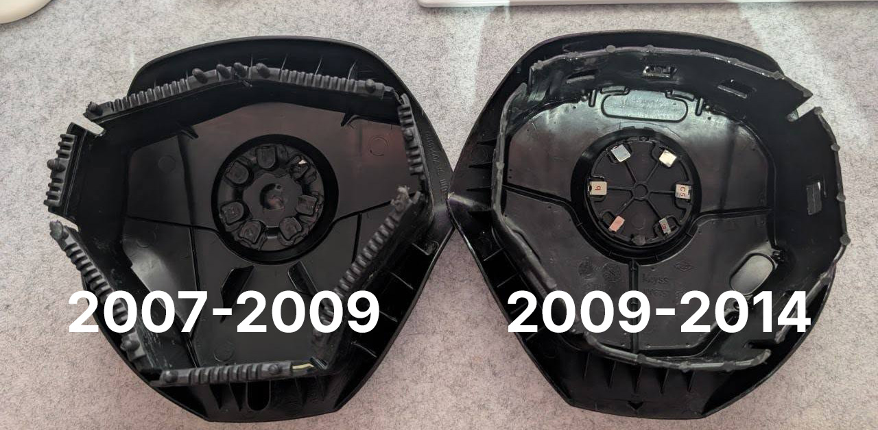 Airbag kapak tipleri cıvata ve tırnak