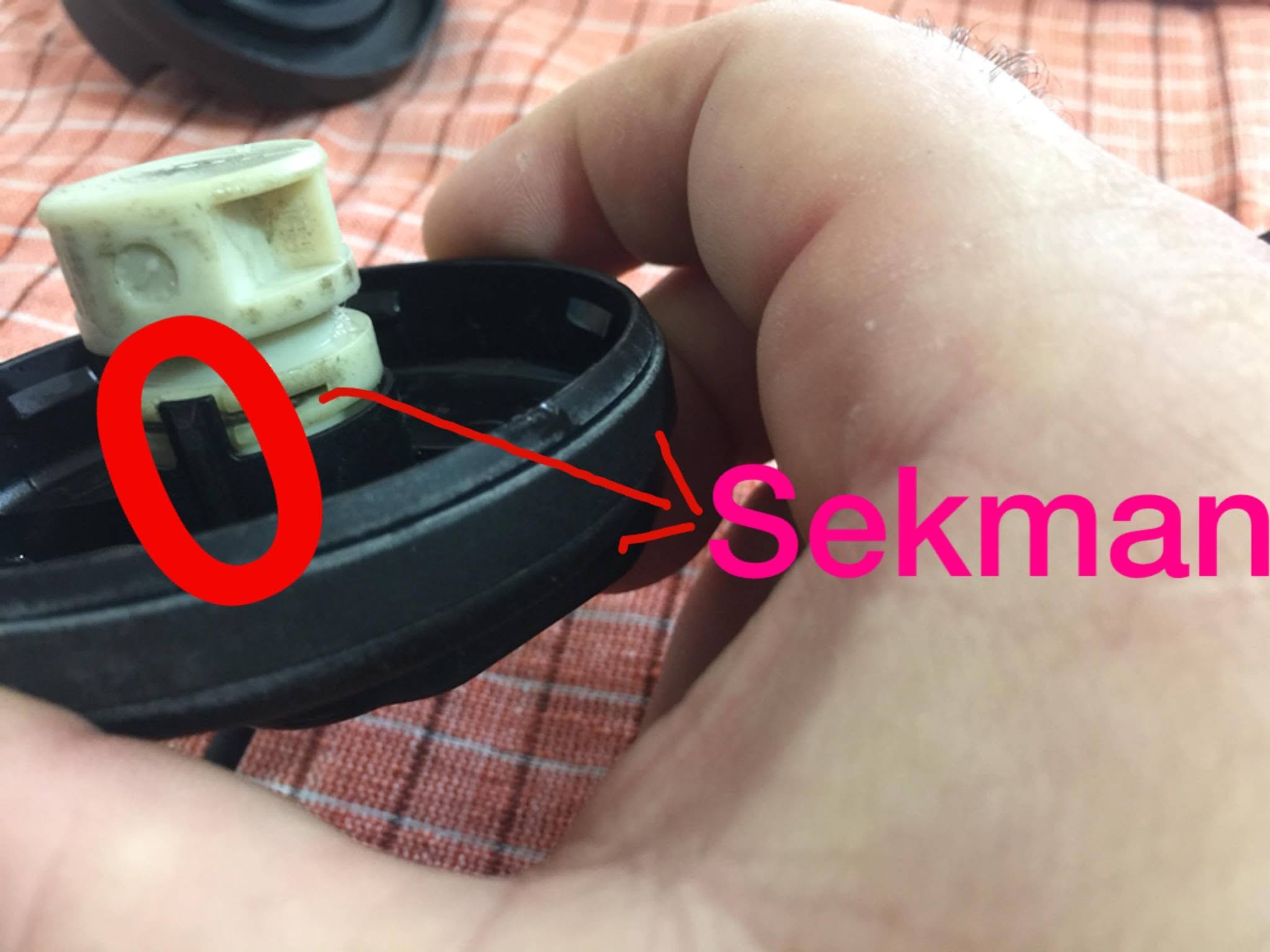 Siyah çıkıntı ve sekman
